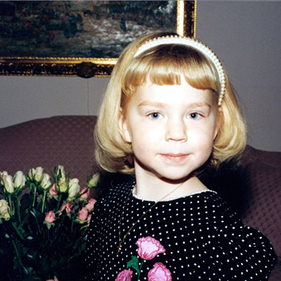 Anna's childhood photo