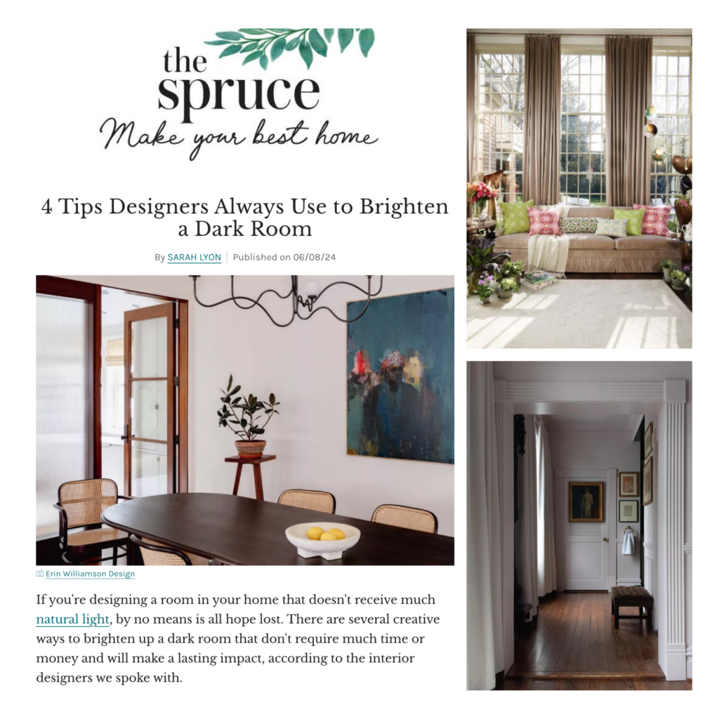 Laura Park with The Spruce: 4 Tips Designers Always Use to Brighten a Dark Room