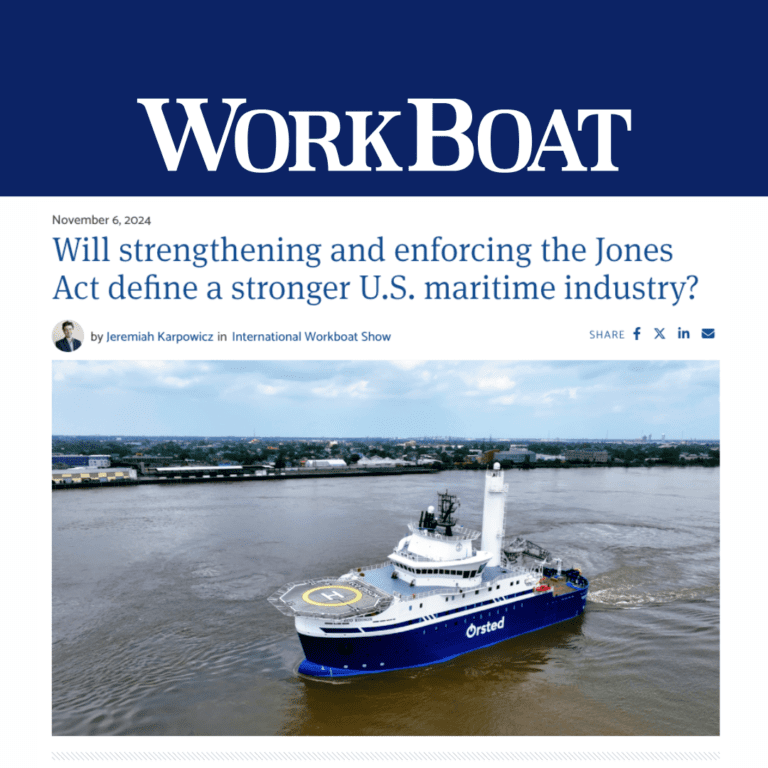 OMSA President & CEO Aaron Smith Speaks at International WorkBoat Show