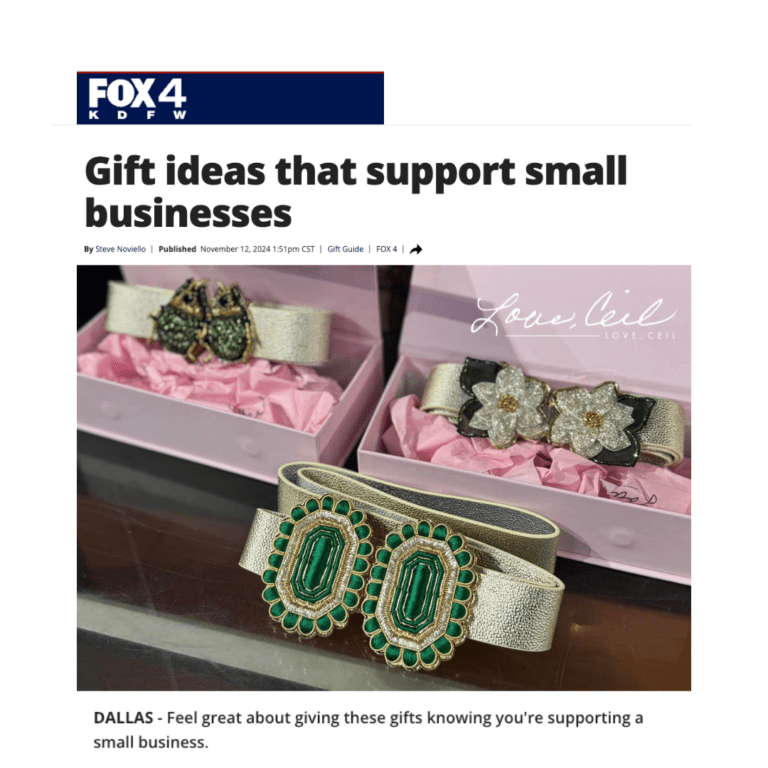 Love Ceil + Fox4 KDFW news clipping