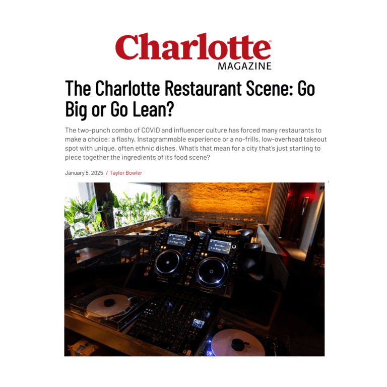 OROSOKO Featured in Charlotte Magazine