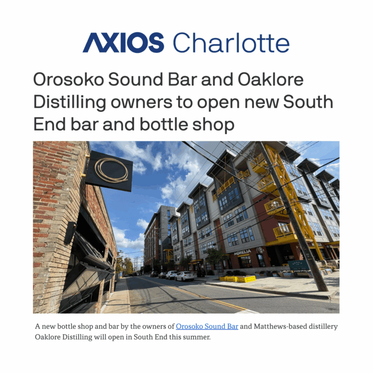 Orosoko Sound Bar and Oaklore Distilling owners to open new South End bar and bottle shop